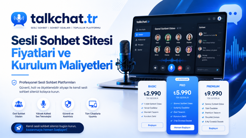 Sesli Sohbet Sitesi Fiyatları