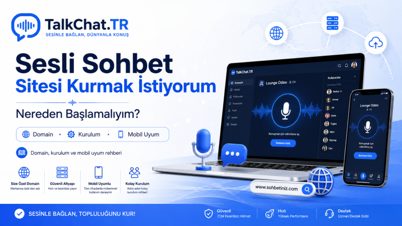 Sesli Sohbet Sitesi Kurmak İstiyorum Nereden Başlamalıyım?