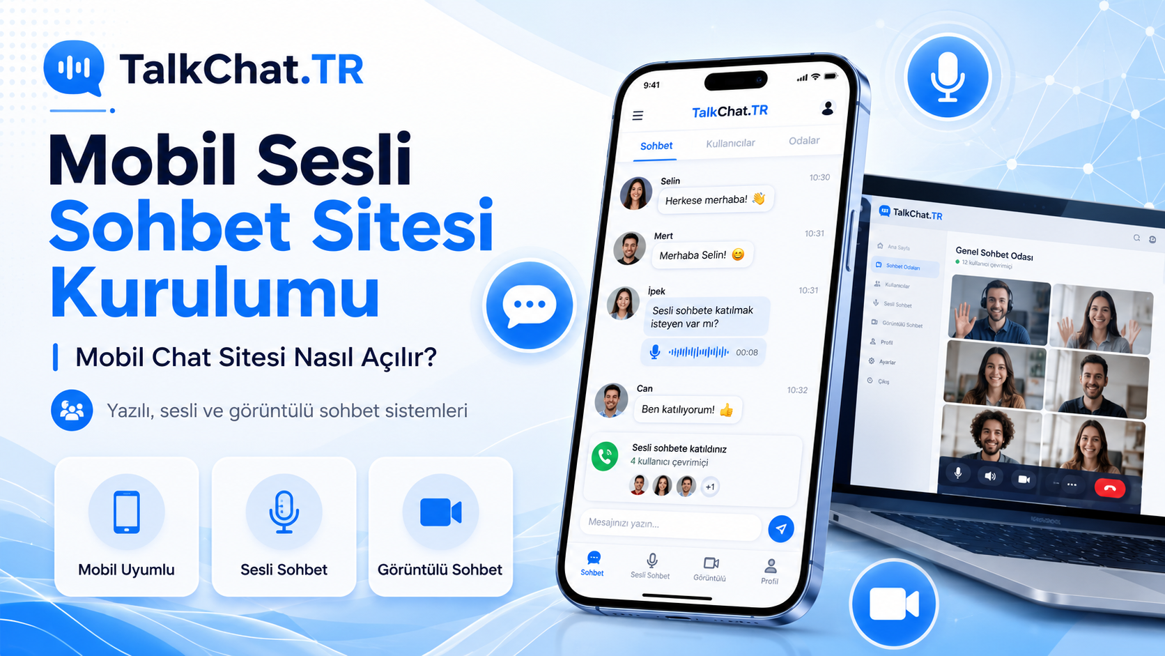 Mobil Sesli Sohbet Sitesi Kurulumu Mobil Chat Sitesi Nasıl Açılır?