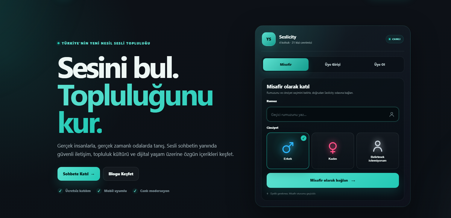 Sesli & Görüntülü Sohbet Sistem Panel