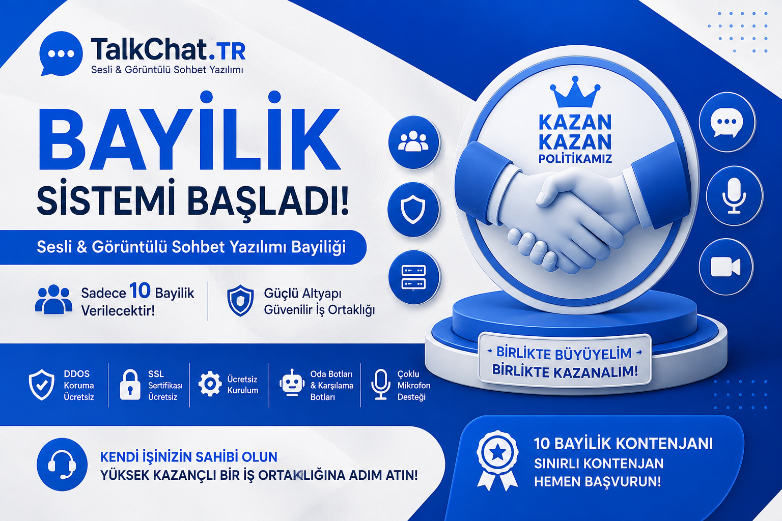 TalkChat.TR Bayilik Sistemi Başladı