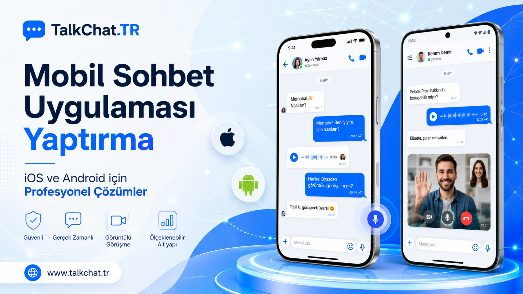 Mobil Sohbet Uygulaması Yaptırma  Android ve iOS