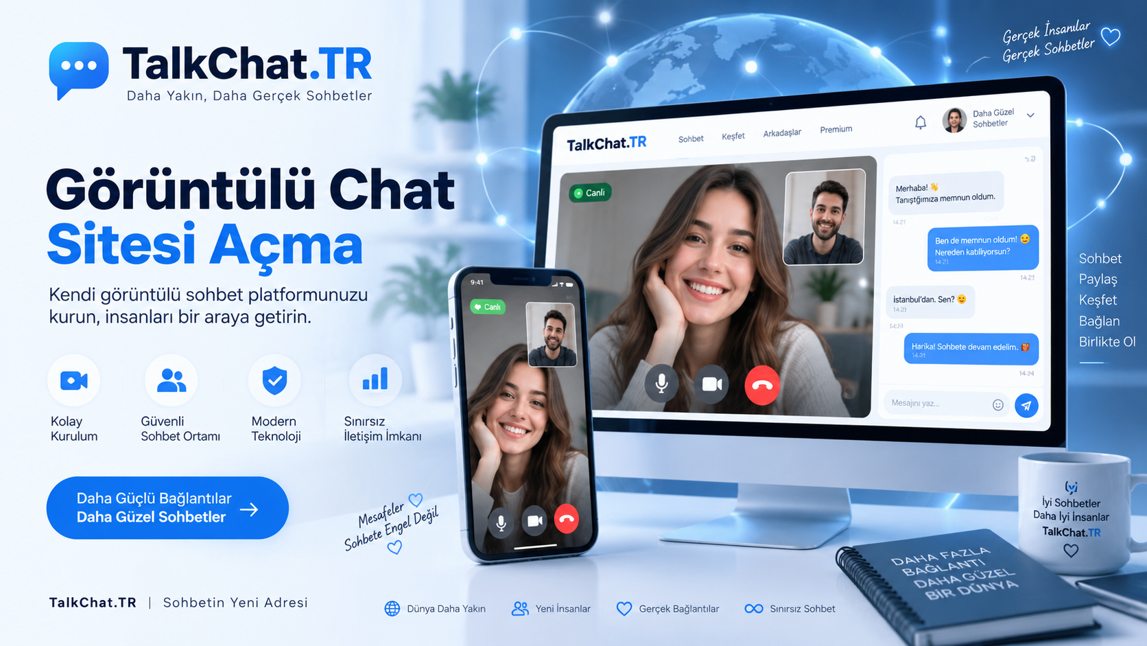 Görüntülü Chat Sitesi Açma